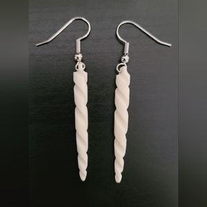 Narwhal Tusk Earrings Indigenous Handmade